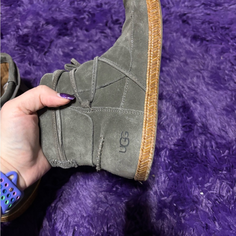 UGG Charcoal Suede Boots - Picture 6 of 15